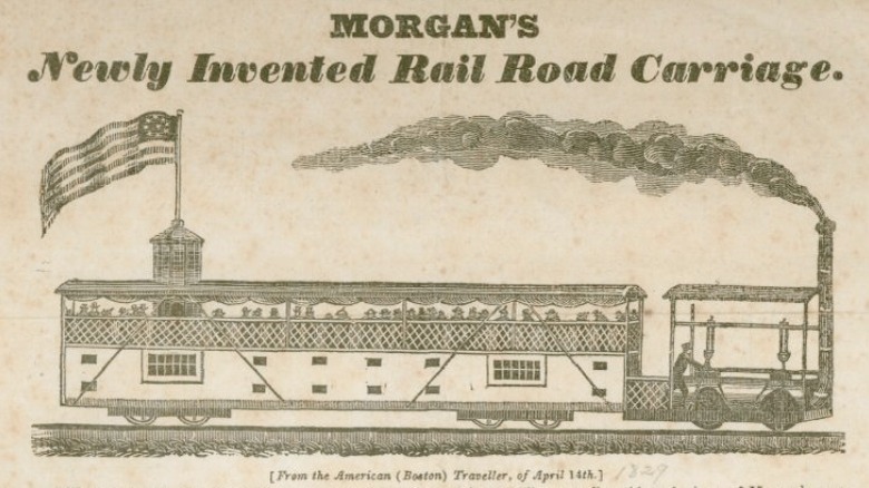 Early railroad advertisement 
