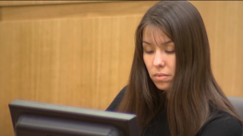 Jodi Arias sitting in court