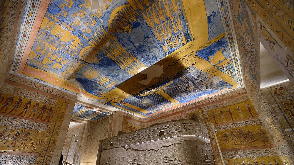 Tomb of Ramses IV in Valley of the Kings on West Bank of Luxor Egypt