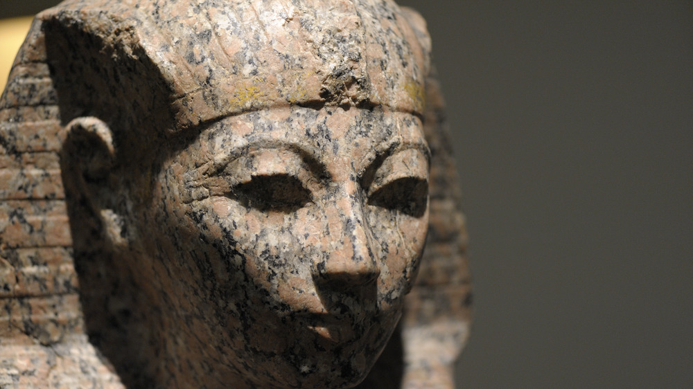 Sculpture head of Pharaoh Hatshepsut