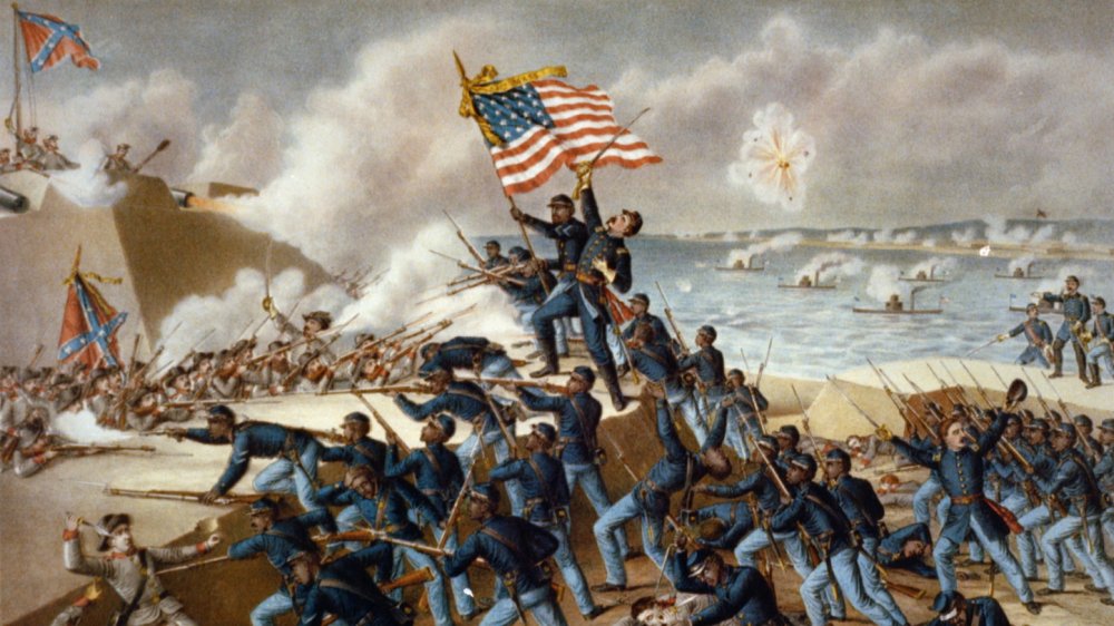 The storming of Fort Wagner by the 54th Massachusetts