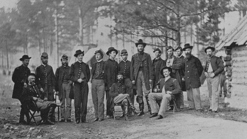 Line of Union Army soldiers