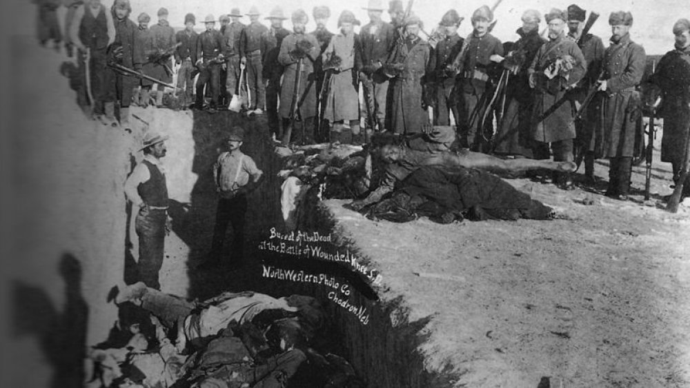 Burying the dead at Wounded Knee