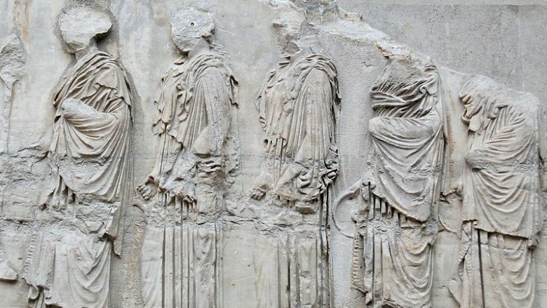 Ancient Greek women, festival, Parthenon frieze 