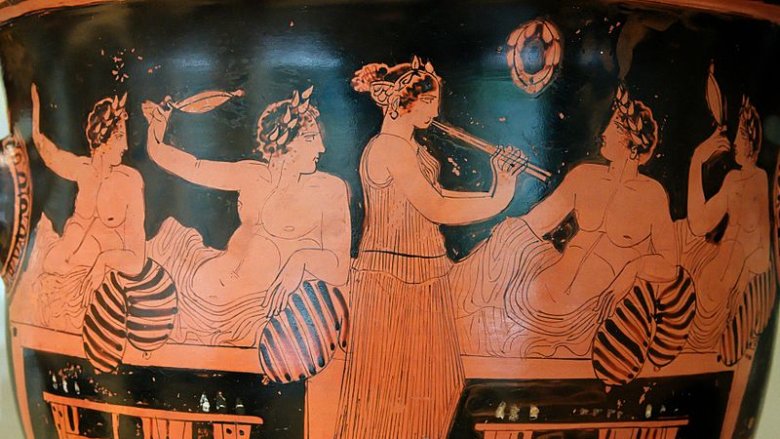 Ancient Greek symposium, prostitute
