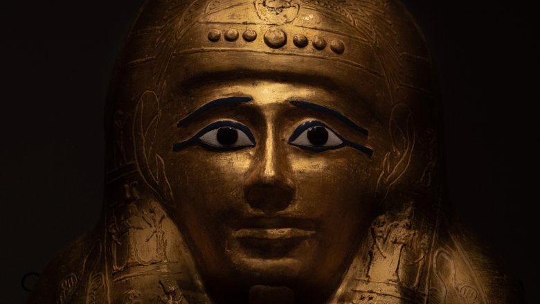 Ancient Egyptian woman, sarcophagus 