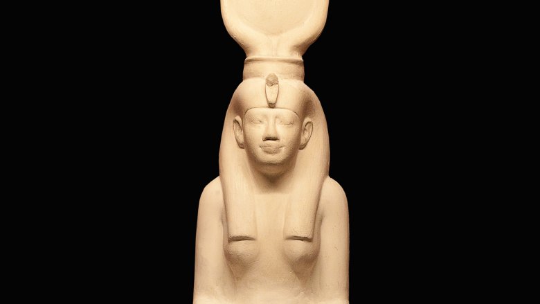 Ancient Egyptian woman, statue