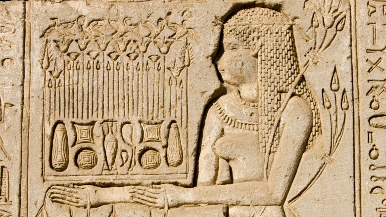 Ancient Egyptian Priestess, carving