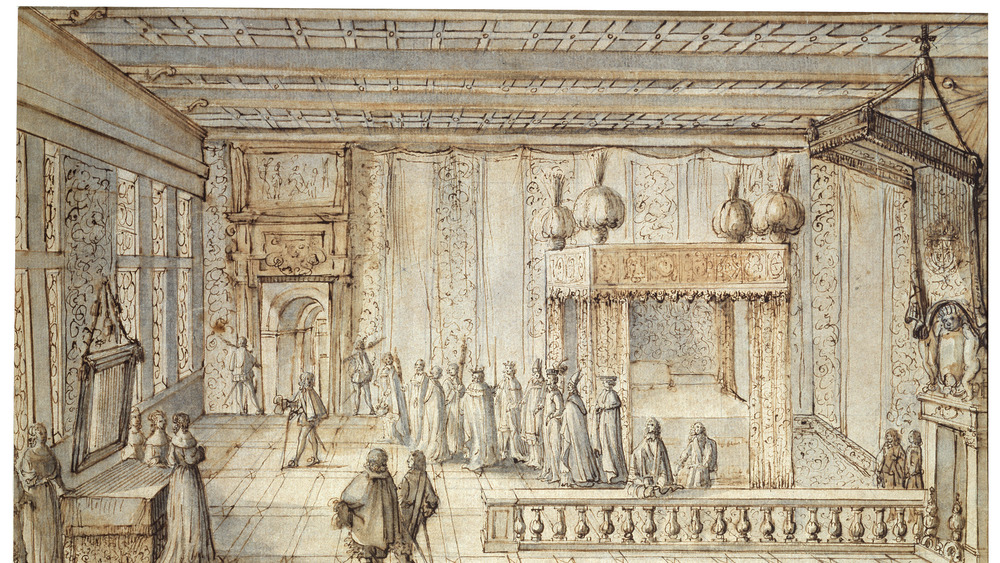 painting of the chamber of King Louis XIV