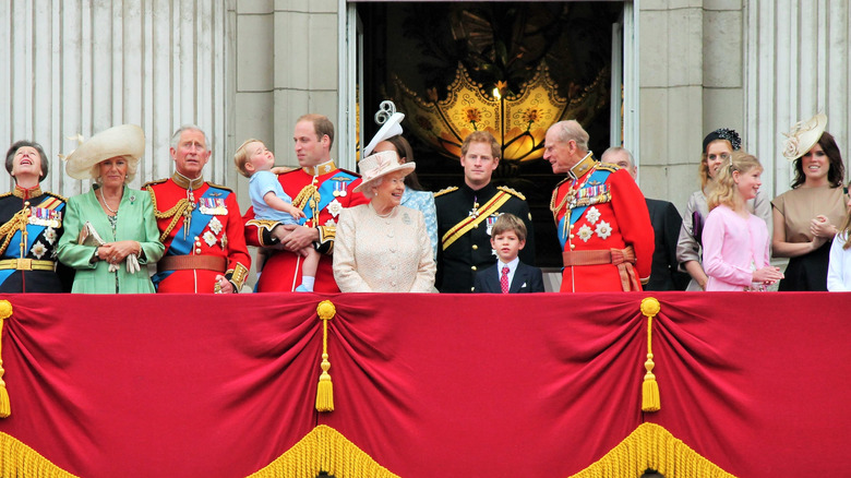 Royal family on the Buckingham Palace balcony