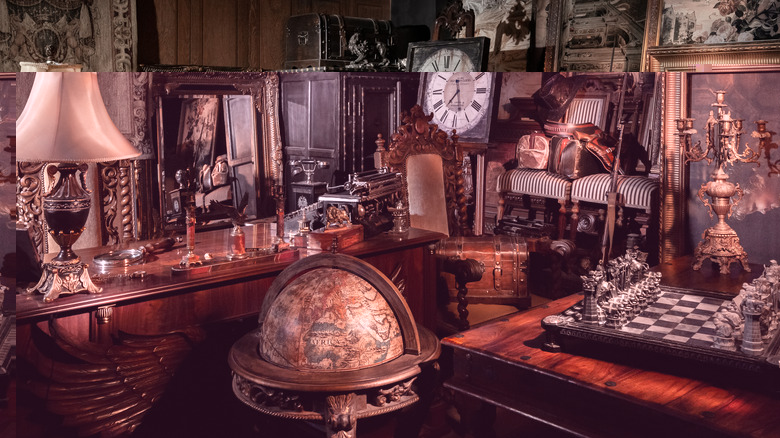 interior of antique store