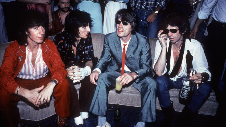 Rolling Stones sitting on Danceteria couch