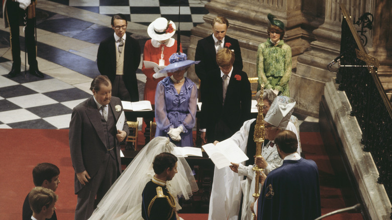 Wedding ceremony of Lady Diana Spencer and Prince Charles