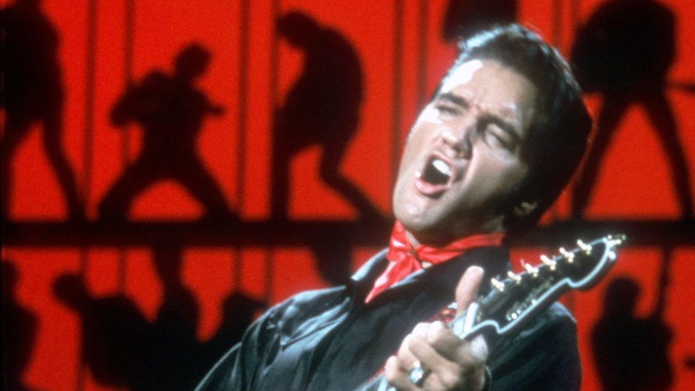 Elvis performing on his 1968 comeback special.