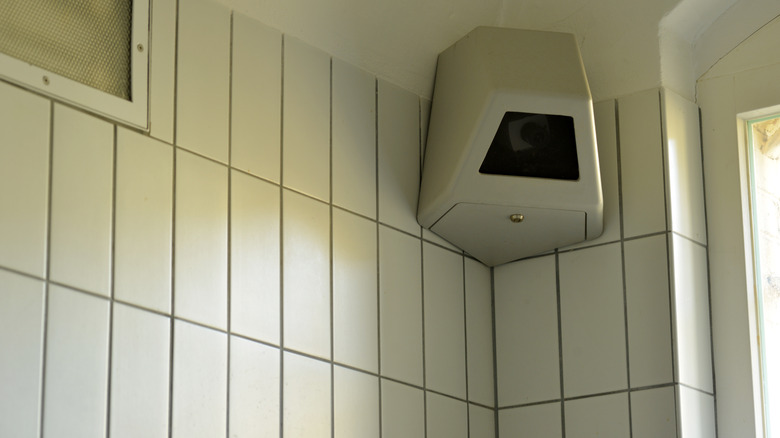 survelliance camera in a jail cell