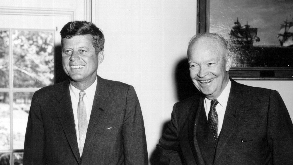 President John F. Kennedy and former president Dwight D. Eisenhower