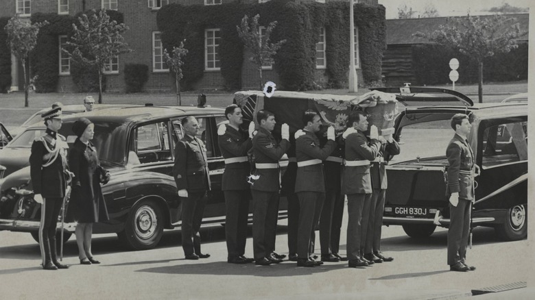 The Duke of Windsor's coffin, 1972