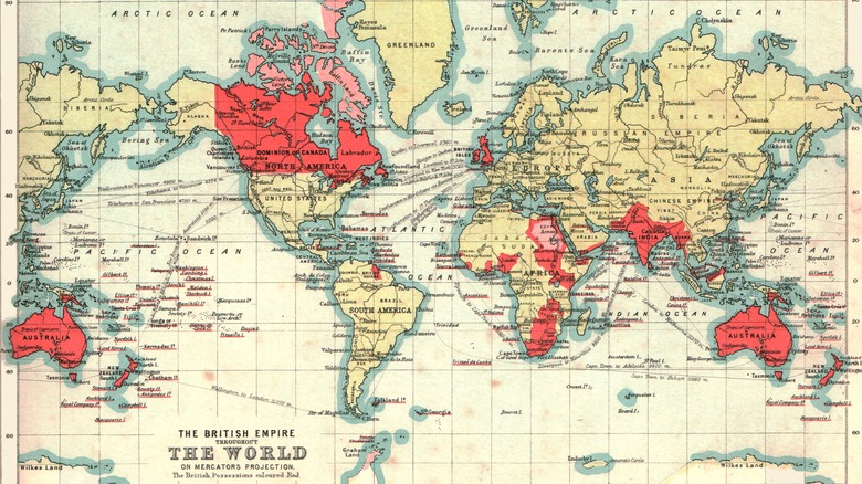 Map of the British empire