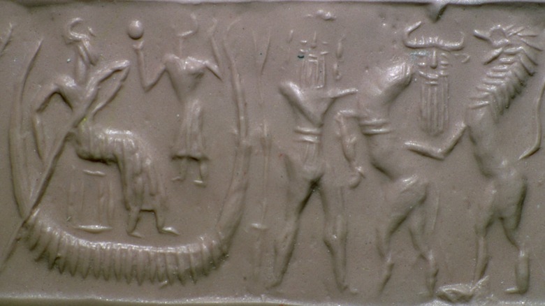 The flood story from Gilgamesh 