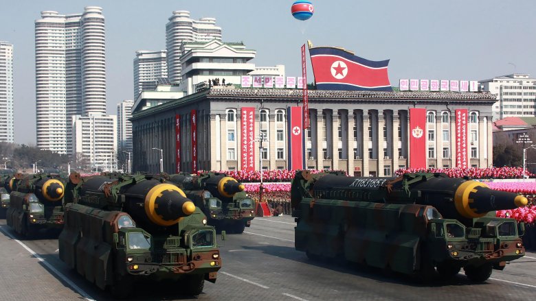 north korea missile trucks