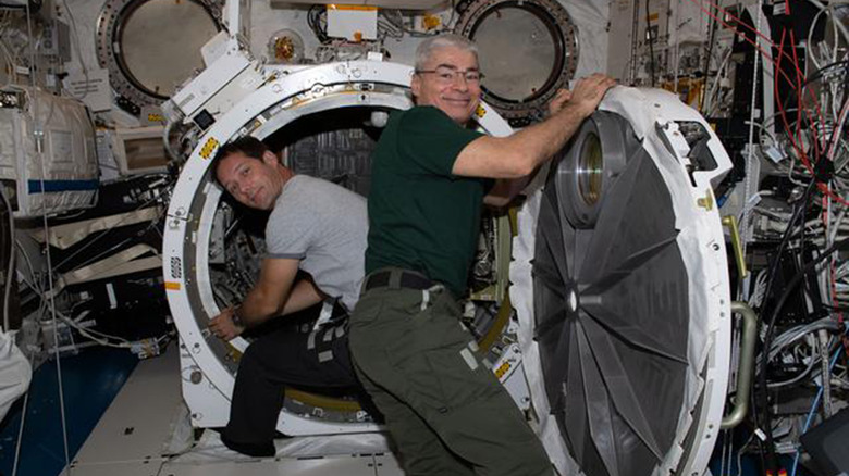 Mark Vande Hei on the ISS