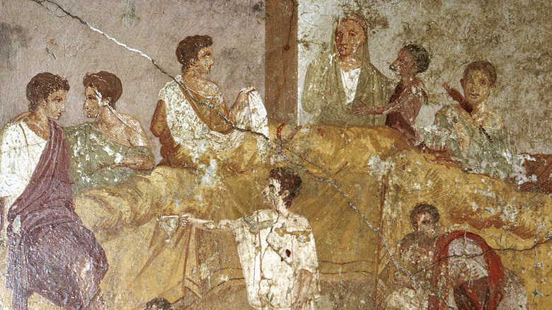 ancient rome Pompeii banquet