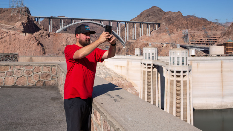 Tourists at Hoover Dam