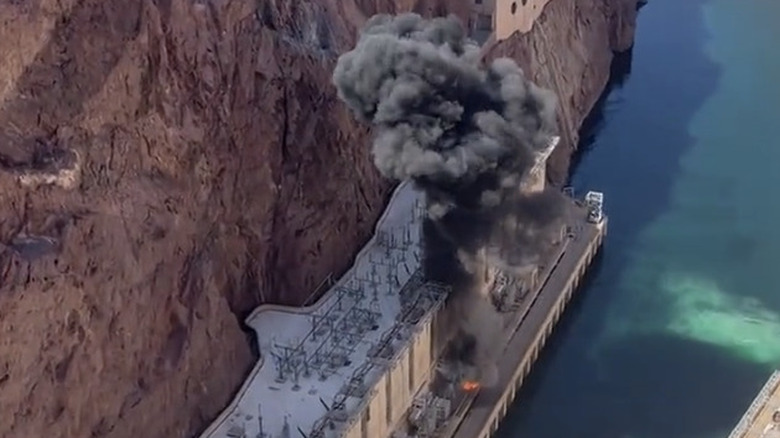 Hoover Dam transformer fire