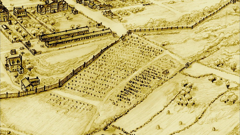 Illustration of African Burial Ground in Manhattan