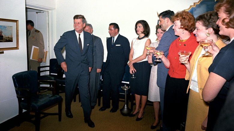 White House staff surprising JFK