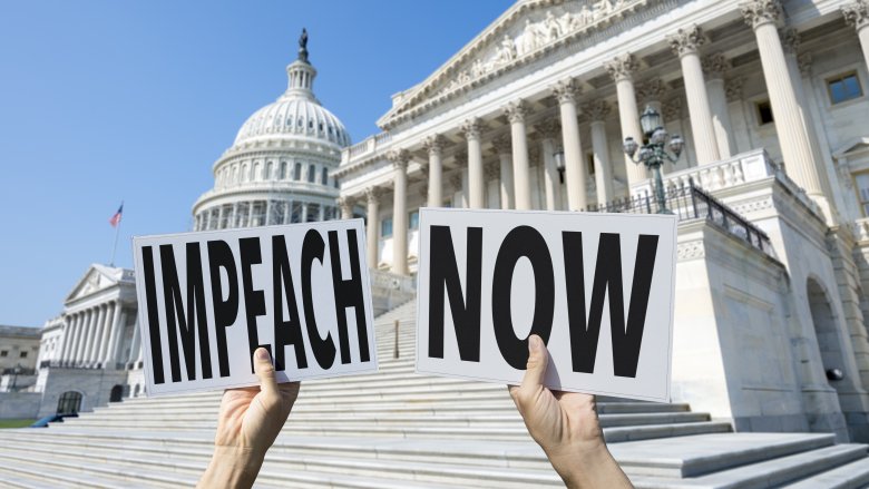 impeachment capitol washington sign