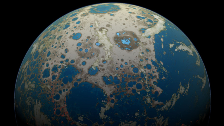 Artist's impression of ancient Earth.