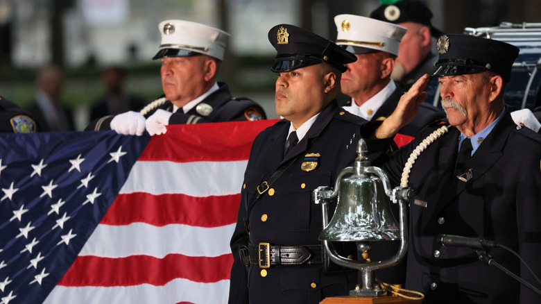 Color Guard holding American flag