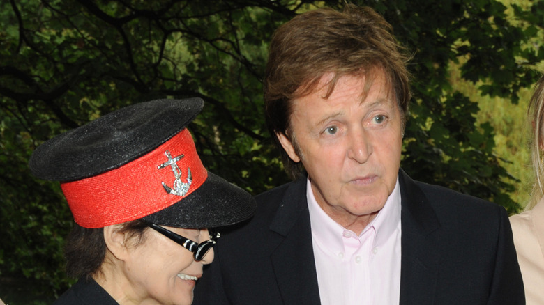 Ono and McCartney at "Meat Free Monday" in 2009 