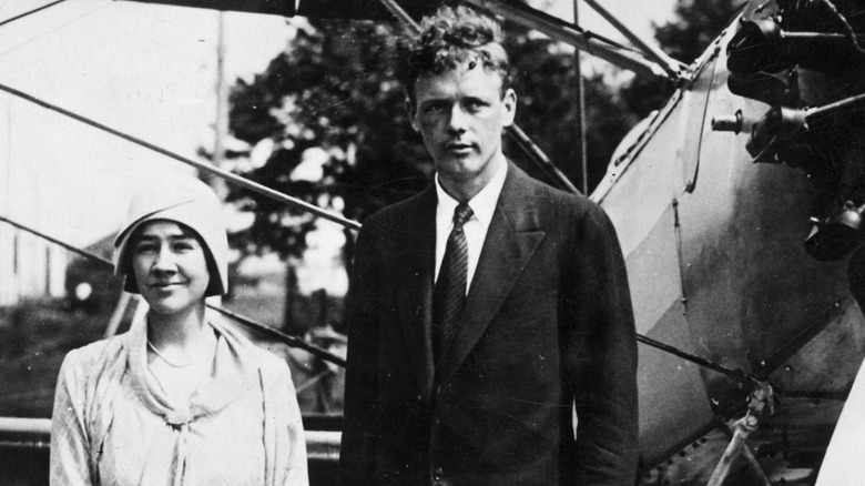 Charles Lindbergh and Anne Morrow 