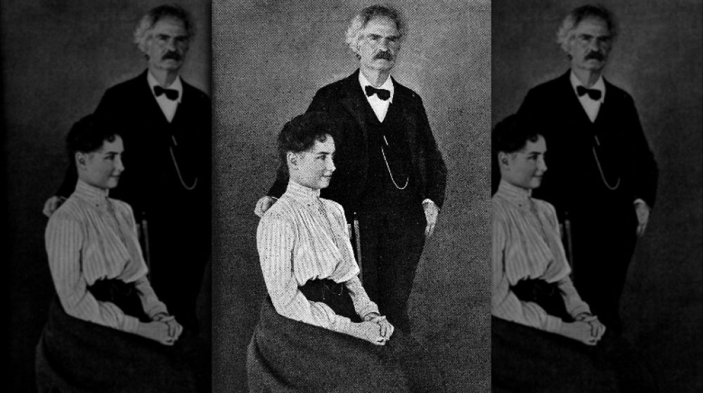 A photograph of Helen Keller and Mark Twain.