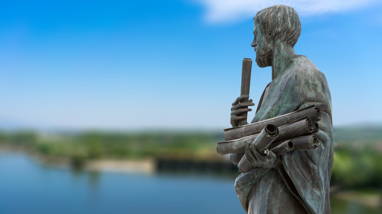 greek philosopher Aristotle statue
