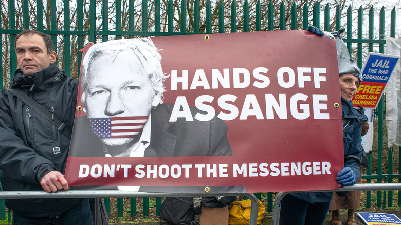 Julian Assange protest