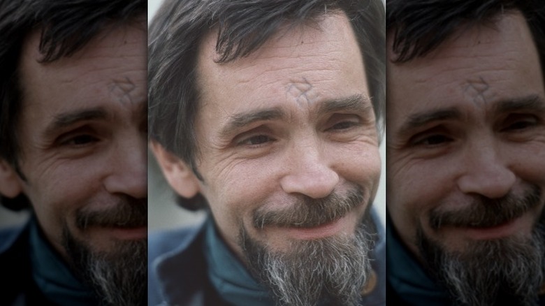 Charles Manson smiling