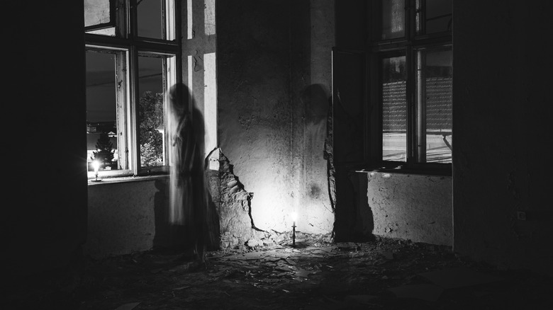 Ghost girl in abandoned home