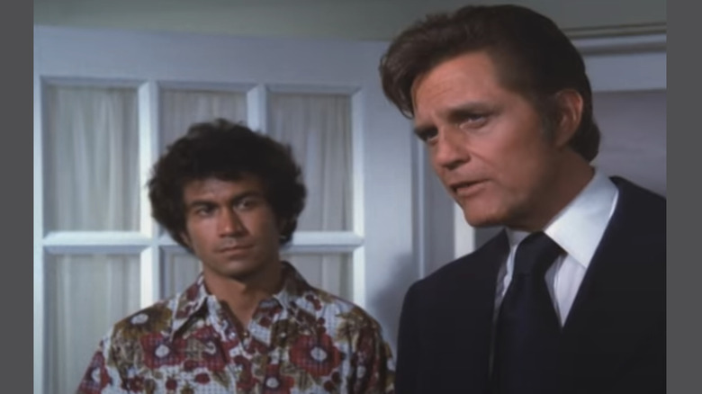 Herman Wedemeyer with Jack Lord in "Hawaii Five-O"