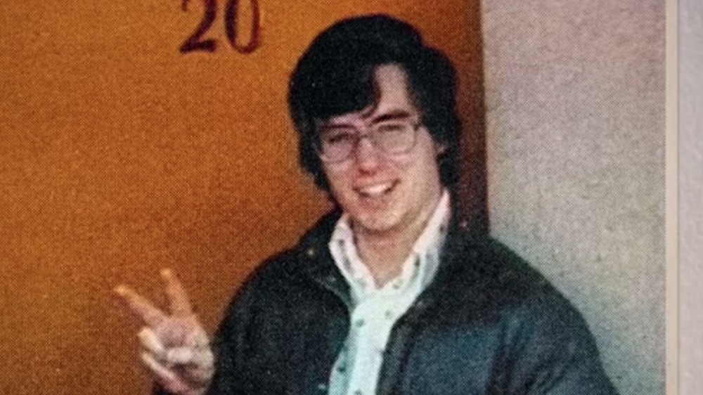 A high school photo of Mark Hofmann taken from Murder Among the Mormons