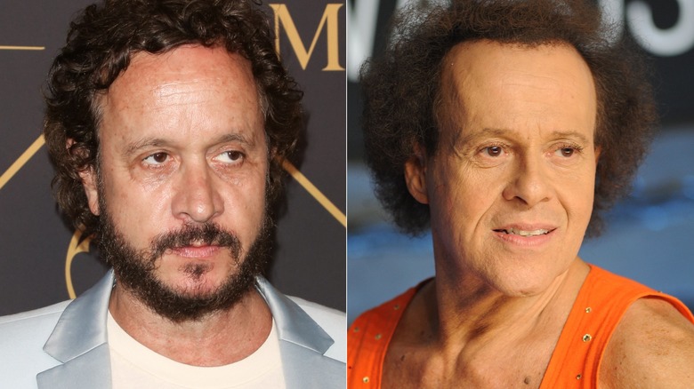 Pauly Shore, Richard Simmons looking to right