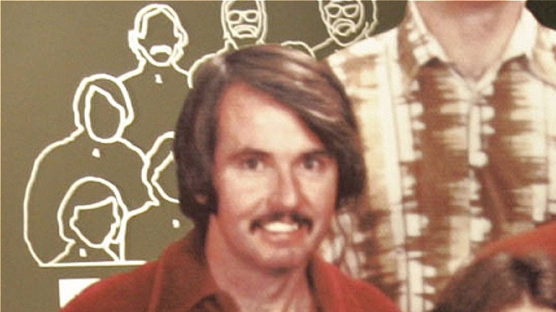 Bob O'Rear red shirt mustache