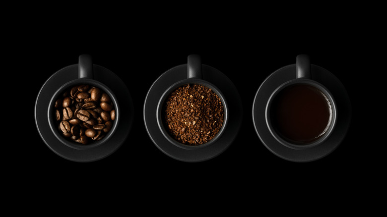 Evolution of a cup of coffee