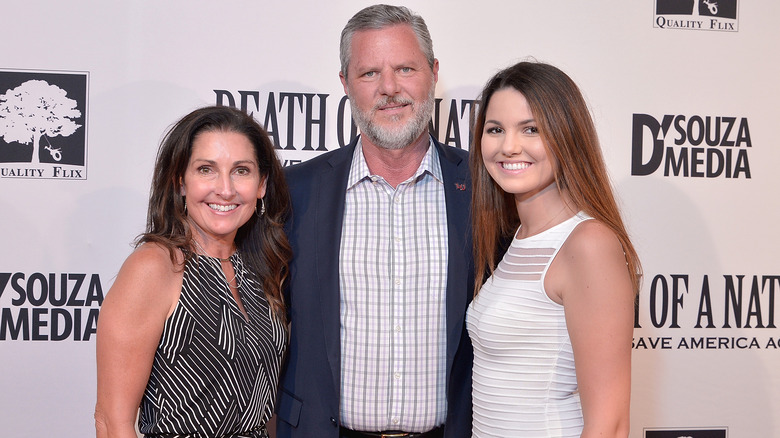 Falwell with wife and daughter