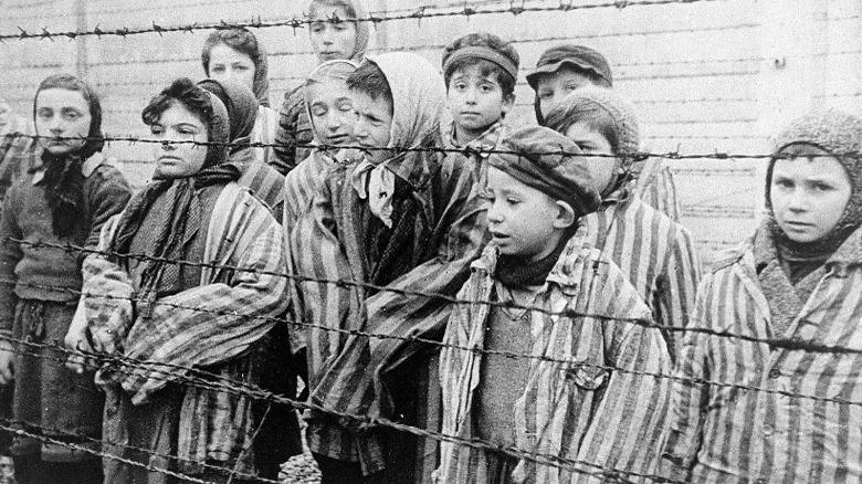 children at the liberation of auschwitz