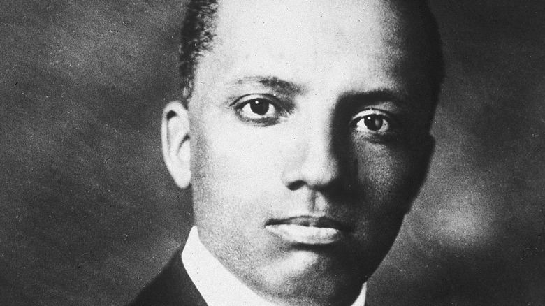 Carter Woodson mouth closed