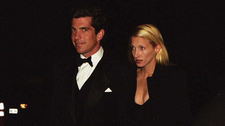 John F. Kennedy Jr. and Carolyn bessette black tie