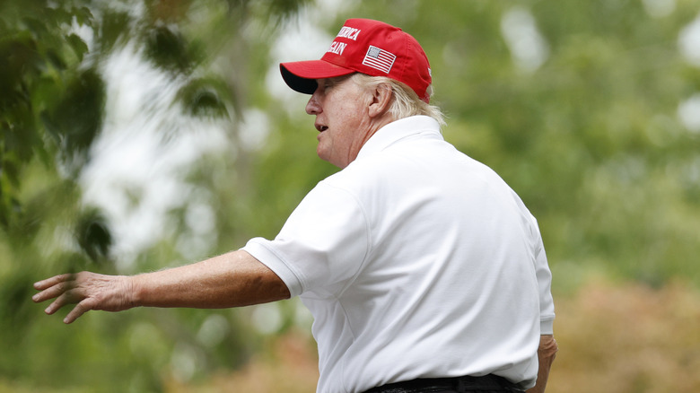donald trump on the golf course